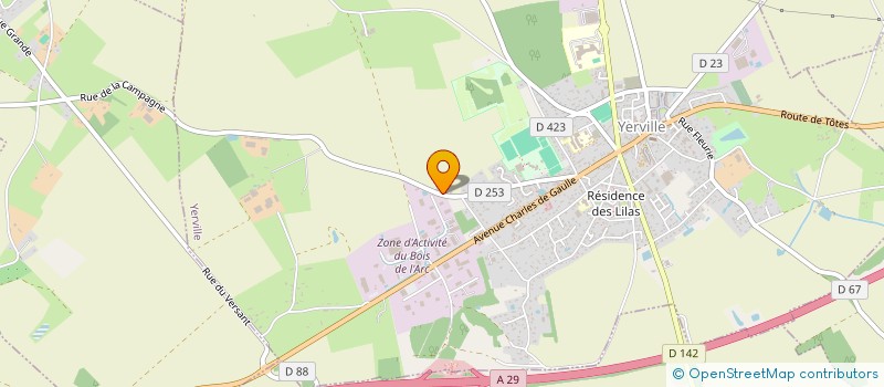 localisation de l'entreprise MONSIEUR KAMEL BELBETCH  YERVILLE