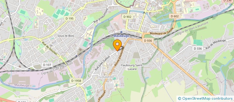 localisation de l'entreprise MONSIEUR KAMEL BELKATEB  LOUVROIL