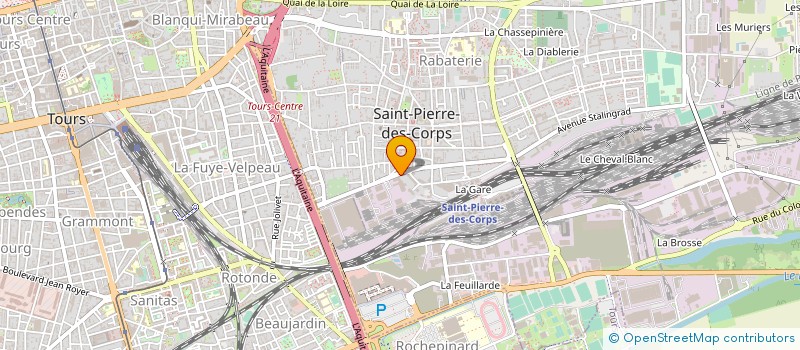 localisation de l'entreprise MONSIEUR KAMEL BENBOUAZIZ  SAINT-PIERRE-DES-CORPS