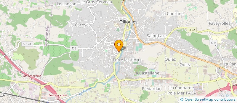 localisation de l'entreprise MONSIEUR KAMEL BENCHABI  OLLIOULES