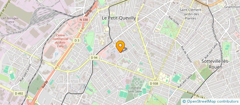 localisation de l'entreprise MONSIEUR KAMEL BENMESSAOUD  LE PETIT-QUEVILLY