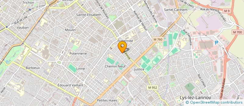 localisation de l'entreprise MONSIEUR KAMEL BERBACHE à ROUBAIX