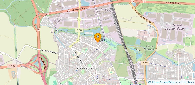 localisation de l'entreprise MONSIEUR KAMEL BOUALI  LIEUSAINT