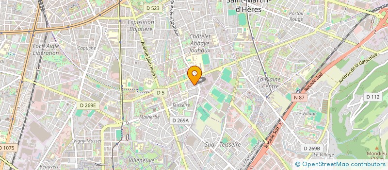 localisation de l'entreprise MONSIEUR KAMEL BOUCHAMIA  GRENOBLE