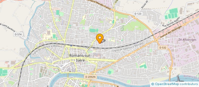 localisation de l'entreprise MONSIEUR KAMEL BOUDJENAH  ROMANS-SUR-ISERE