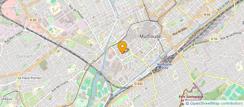 localisation de l'entreprise MONSIEUR KAMEL BOUDJERDA  MULHOUSE