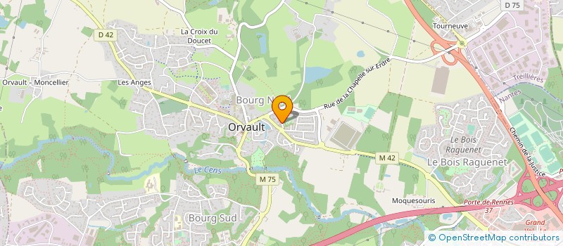 localisation de l'entreprise MONSIEUR KAMEL BOUDOUAIA à ORVAULT
