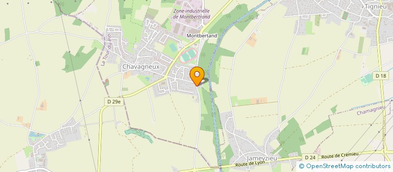 localisation de l'entreprise MONSIEUR KAMEL BOUGUERRA  CHARVIEU-CHAVAGNEUX