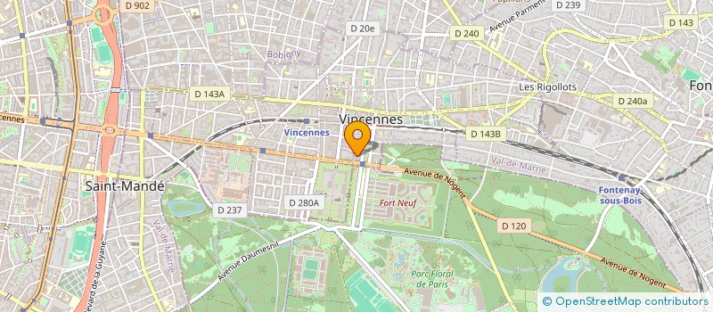 localisation de l'entreprise MONSIEUR KAMEL BOUHARA  VINCENNES