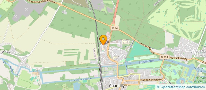 localisation de l'entreprise MONSIEUR KAMEL BOUJGHA  CHANTILLY