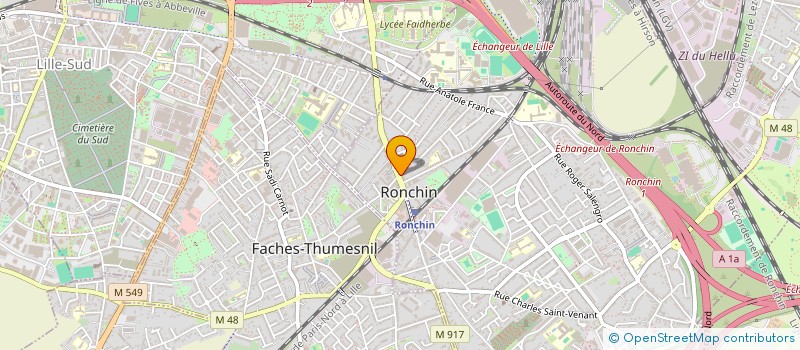 localisation de l'entreprise MONSIEUR KAMEL BOUKHARI à RONCHIN