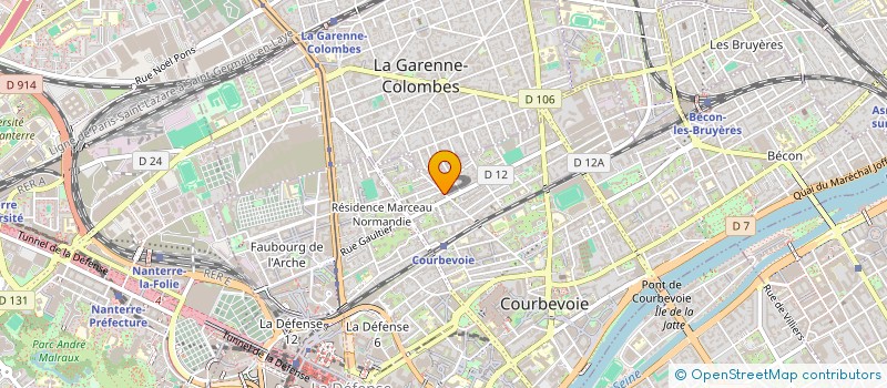 localisation de l'entreprise MONSIEUR KAMEL BOULAKDEM à COURBEVOIE