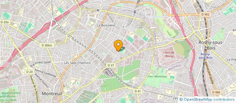 localisation de l'entreprise MONSIEUR KAMEL BOULFAAT à MONTREUIL