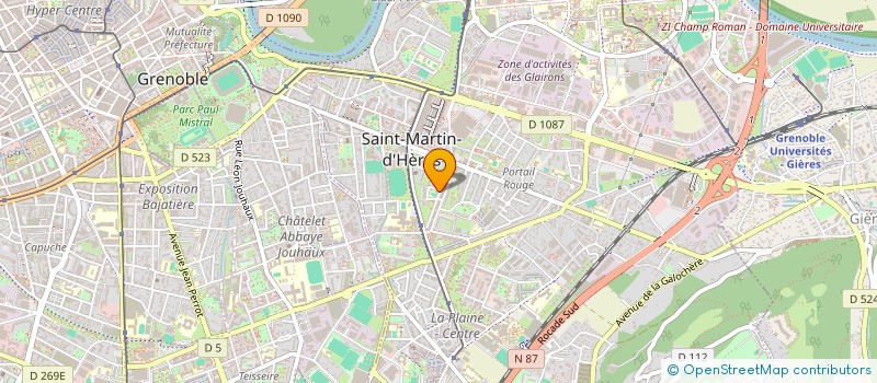 localisation de l'entreprise MONSIEUR KAMEL BOUOUDINE  SAINT-MARTIN-D'HERES