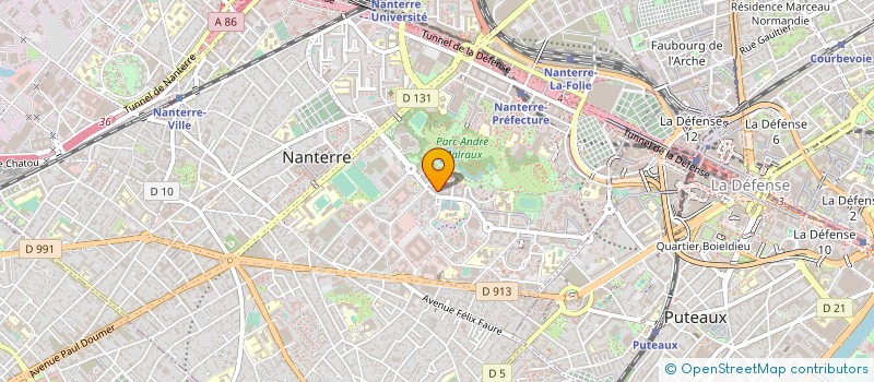 localisation de l'entreprise MONSIEUR KAMEL BOUZIDI  NANTERRE