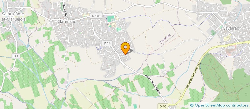 localisation de l'entreprise MONSIEUR KAMEL CHAIB  CLARENSAC