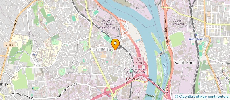 localisation de l'entreprise MONSIEUR KAMEL CHAIB  OULLINS-PIERRE-BENITE