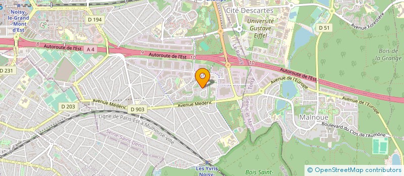 localisation de l'entreprise MONSIEUR KAMEL CHENITI  NOISY-LE-GRAND