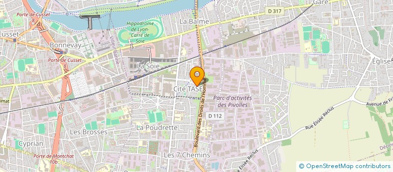 localisation de l'entreprise MONSIEUR KAMEL CHERMITTI  VAULX-EN-VELIN