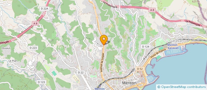 localisation de l'entreprise MONSIEUR KAMEL CHERRAD  MENTON