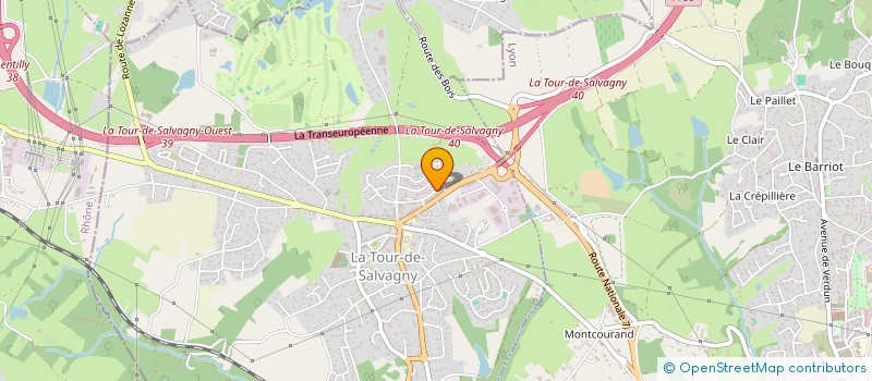 localisation de l'entreprise MONSIEUR KAMEL CHERROUN  LA TOUR-DE-SALVAGNY