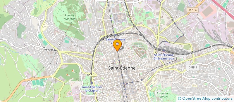 localisation de l'entreprise MONSIEUR KAMEL DELLALI  SAINT-ETIENNE