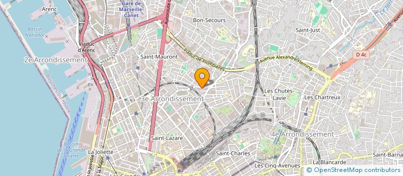localisation de l'entreprise MONSIEUR KAMEL DJEBBAR à MARSEILLE