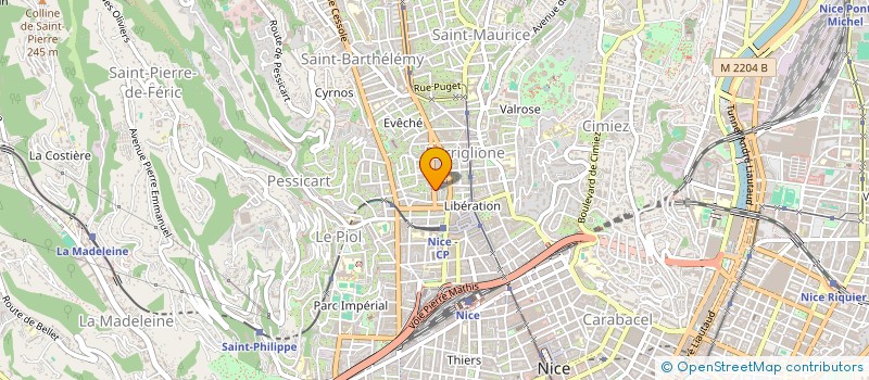 localisation de l'entreprise MONSIEUR KAMEL EL GAZZAH  NICE