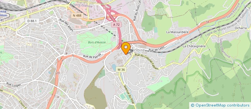 localisation de l'entreprise MONSIEUR KAMEL EL MOUDANE  SAINT-ETIENNE