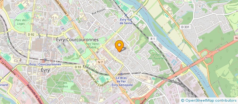 localisation de l'entreprise MONSIEUR KAMEL ESSRIDI à EVRY-COURCOURONNES