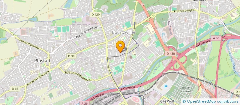 localisation de l'entreprise MONSIEUR KAMEL FADLOUN  MULHOUSE