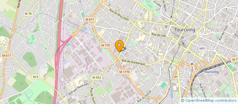 localisation de l'entreprise MONSIEUR KAMEL GHELBOUN  TOURCOING