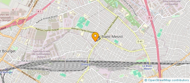 localisation de l'entreprise MONSIEUR KAMEL GOUIDIM à LE BLANC-MESNIL