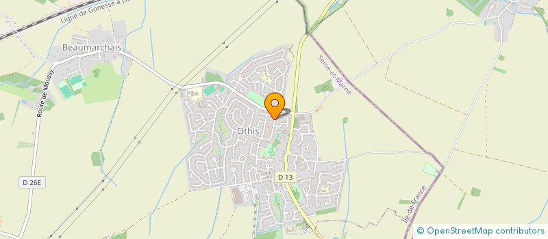 localisation de l'entreprise MONSIEUR KAMEL GRIRA  OTHIS