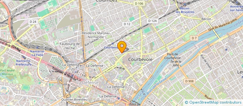localisation de l'entreprise MONSIEUR KAMEL GUERRAOUI à COURBEVOIE