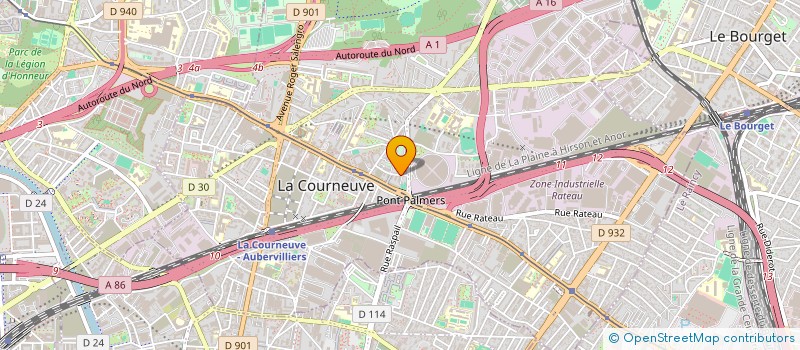 localisation de l'entreprise MONSIEUR KAMEL HADDAD à LA COURNEUVE