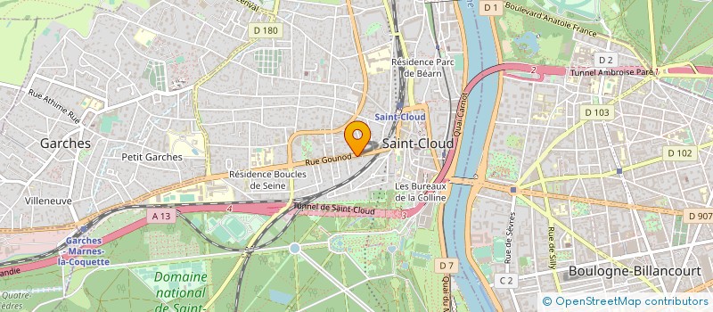localisation de l'entreprise MONSIEUR KAMEL HAMISSI à SAINT-CLOUD