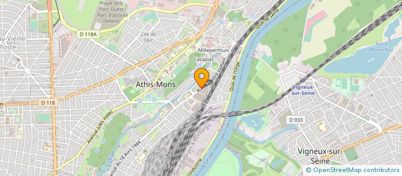 localisation de l'entreprise MONSIEUR KAMEL HAMMOUCHE  ATHIS-MONS