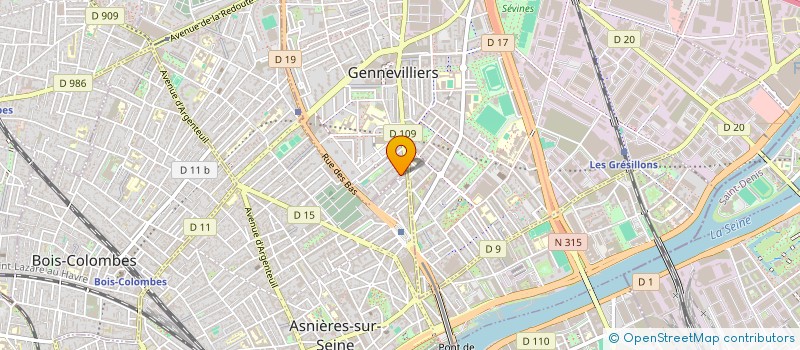 localisation de l'entreprise MONSIEUR KAMEL HASSIS  GENNEVILLIERS