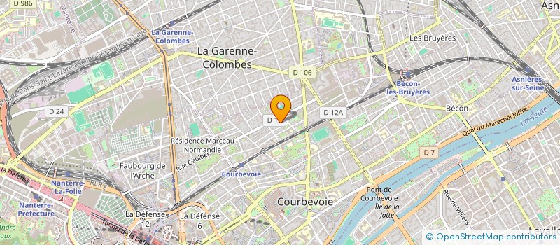 localisation de l'entreprise MONSIEUR KAMEL HEBARI  COURBEVOIE