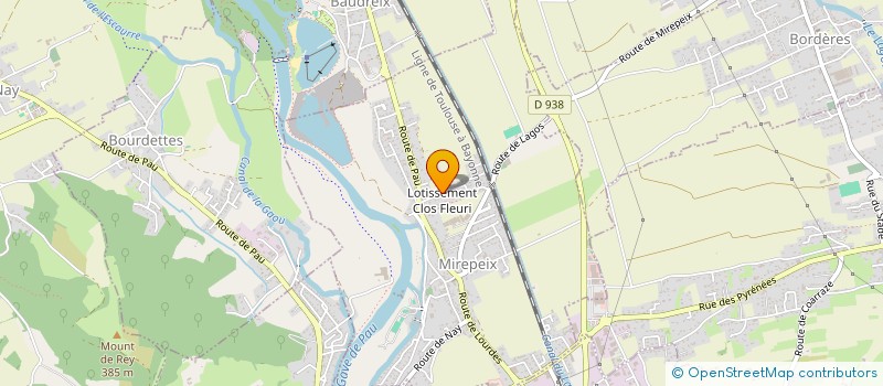 localisation de l'entreprise MONSIEUR KAMEL KADA  MIREPEIX