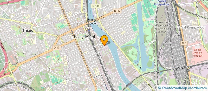 localisation de l'entreprise MONSIEUR KAMEL KHIMOUD  CHOISY-LE-ROI