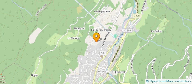 localisation de l'entreprise MONSIEUR KAMEL KISMOUNE  ALLEVARD