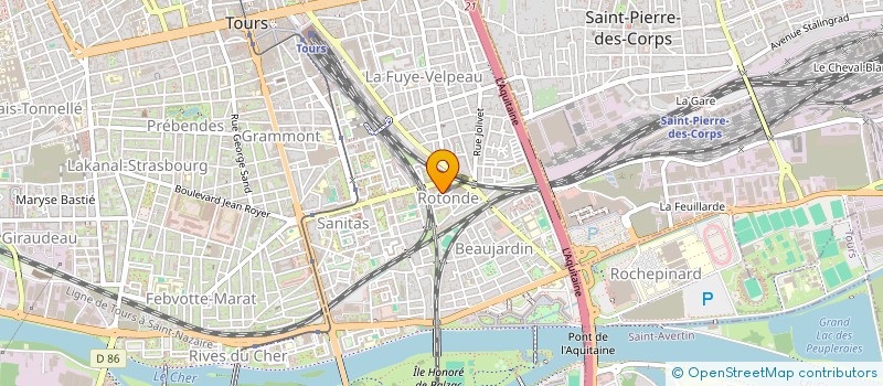 localisation de l'entreprise MONSIEUR KAMEL LAFJAH  TOURS