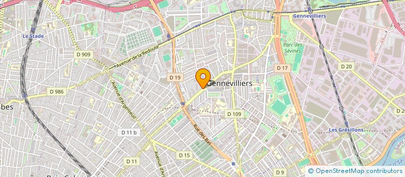 localisation de l'entreprise MONSIEUR KAMEL LARBI à GENNEVILLIERS
