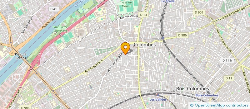 localisation de l'entreprise MONSIEUR KAMEL LATRECHE à COLOMBES