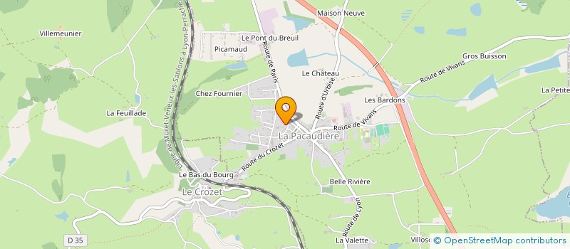 localisation de l'entreprise MONSIEUR KAMEL LOUNIS  LA PACAUDIERE