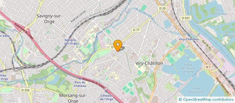 localisation de l'entreprise MONSIEUR KAMEL MENZLI à VIRY-CHATILLON