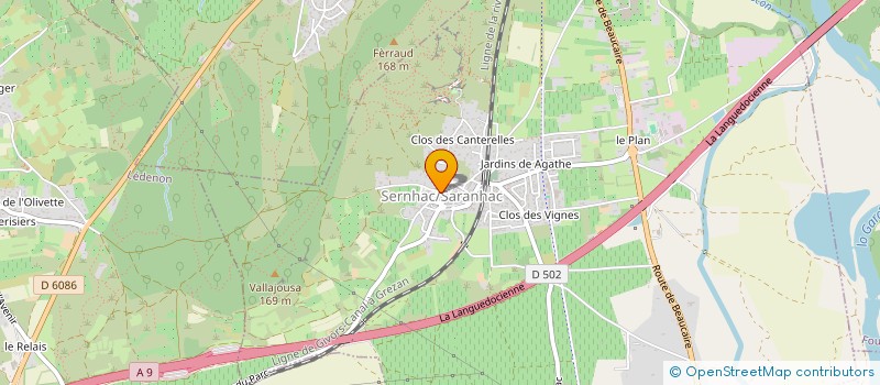 localisation de l'entreprise MONSIEUR KAMEL MOHAMED  SERNHAC