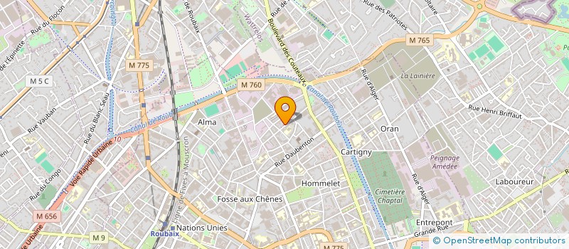 localisation de l'entreprise MONSIEUR KAMEL MOUFFOK à ROUBAIX